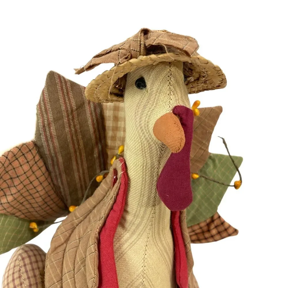 Thanksgiving Stuffed Tom Turkey Holiday Table Topper 11